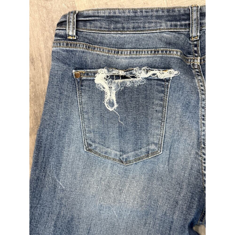 Judy Blue Jeans Womens 15 Distressed Boyfriend Fit Denim Ripped Grunge Pants - Picture 11 of 14